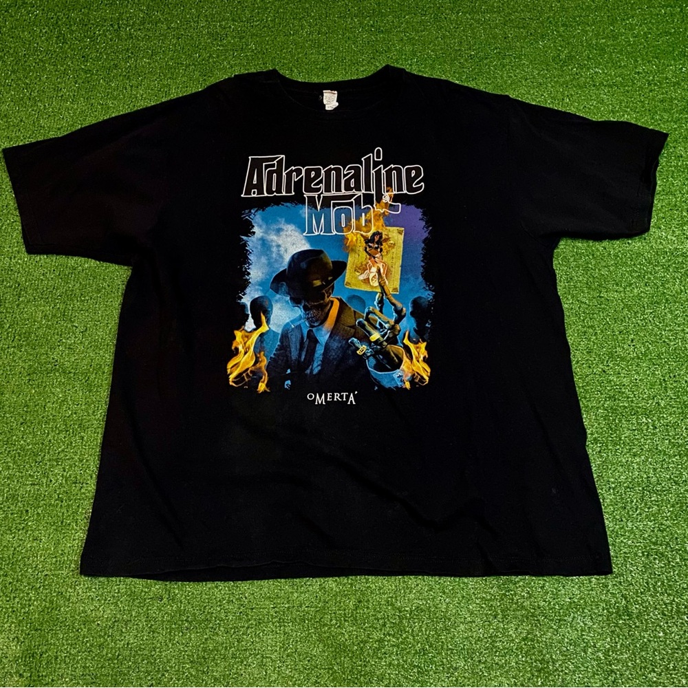 Adrenaline Mob Omertà Omer Tour 2012 Concert Band TShirt Size XXL Black